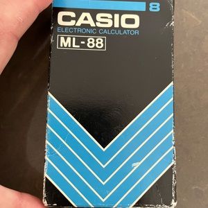 - Rare Casio ML-88 musical calculator with box wrap and instructions